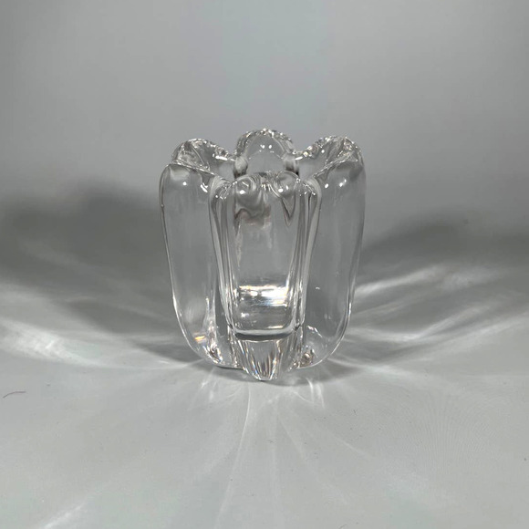 Beautiful Vintage 1930s Signed Orrofers Lead Crystal Candle Holder or Vase - Picture 1 of 6